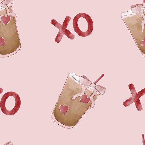 valentine's day coffee cups with hearts