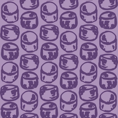 Hand-drawn toasted marshmallow pattern in a playful, repeat layout
