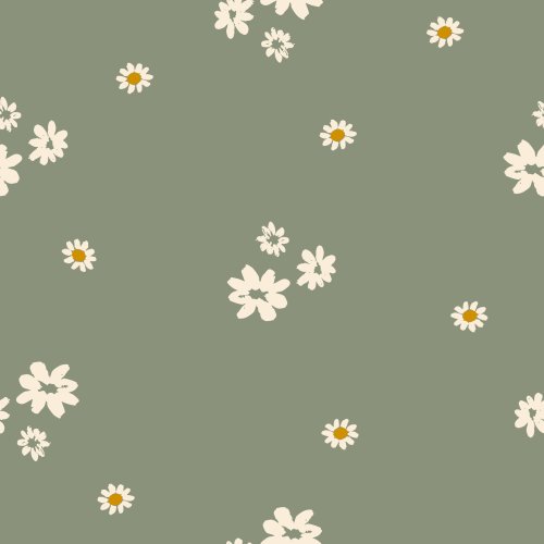  Cozy Easter fabric featuring delicate daisy florals, perfect for adding a touch of spring charm to your projects!