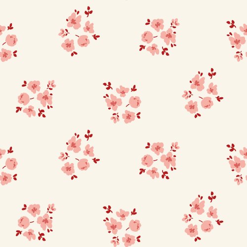 cute small hand drawn ditsy floral