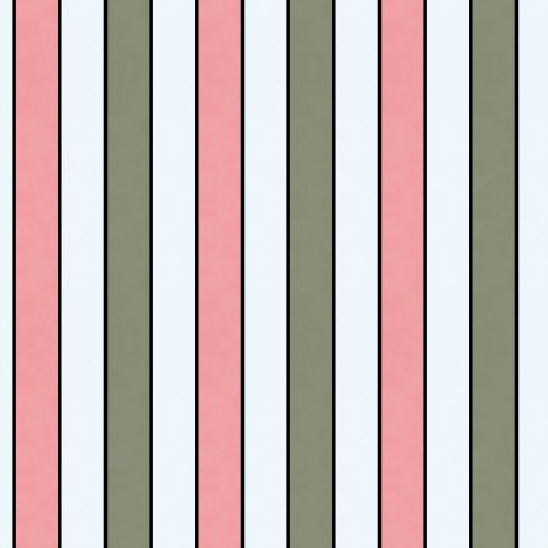 vertical white, pink, green stripes