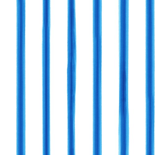Blue and white hand painted watercolor vertical stripes