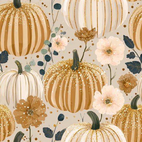 glittery golden pumpkins