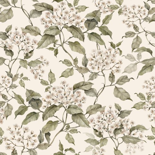 neutral beige floral