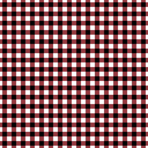 red white and black mini plaid