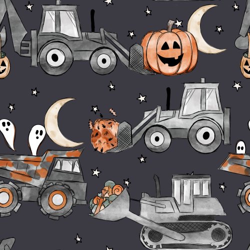 halloween tractor construction