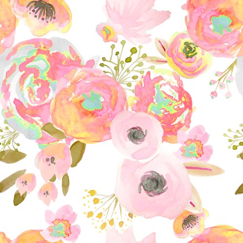 bright painted floral