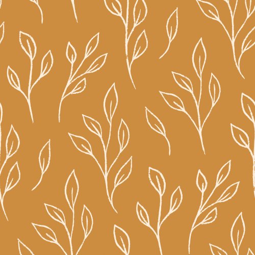 Soft, fluttering leaves in warm fall tones—ideal for quilts, kidswear & rustic home decor.