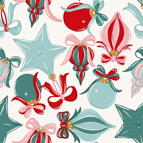 class christmas ornaments and bows