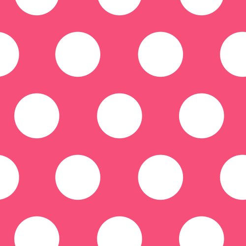 white dots on a colored background