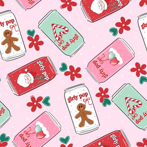 Girly Pop Christmas in mint, red, and pink 