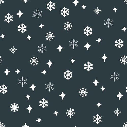 A whimsical snowflake pattern of snow in mint greens, white and blues and part of the larger arctic life collection.