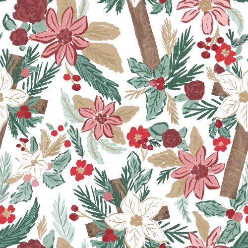 holiday floral with crosses