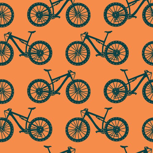 Line art minimal mountain bikes as part of the desert mountain biking collection.