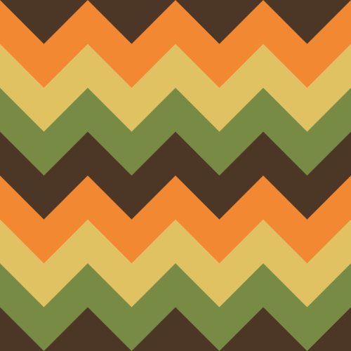 fall colored chevron