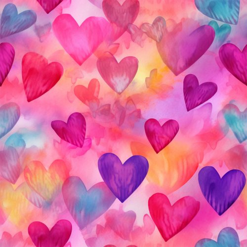 colorful hearts