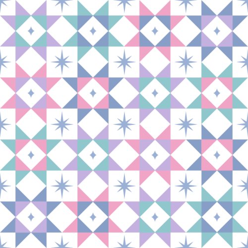 Winter pastel patchwork 