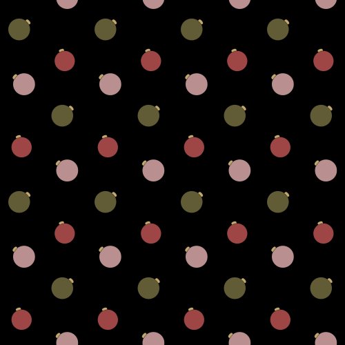 Christmas bulbs on a solid black background