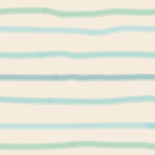 blurry, uneven, blue and green stripes on a cream background