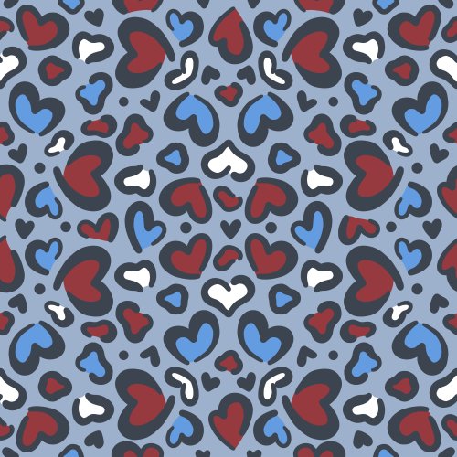 patriotic leopard print