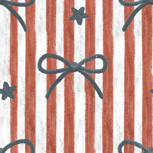 patriotic bows on red and white stripes