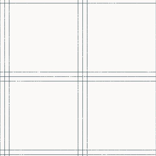 A minimal dishcloth inspired navy plaid on cream