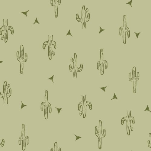 hand drawn sketched Saguaro Cactus