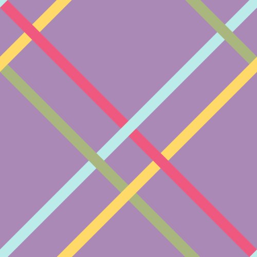 diagonal plaid on a purple background
