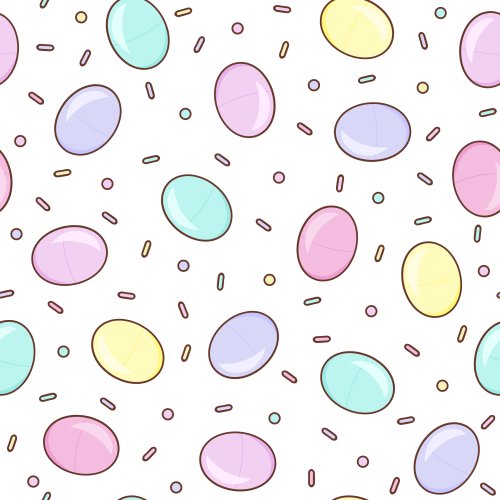 pastel color candy eggs