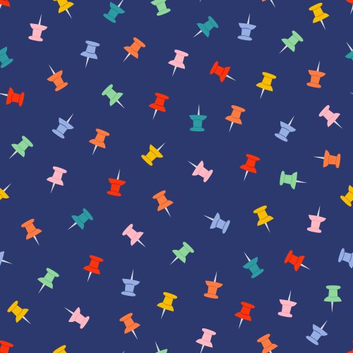 Colorful Thumbtack Push Pins pattern