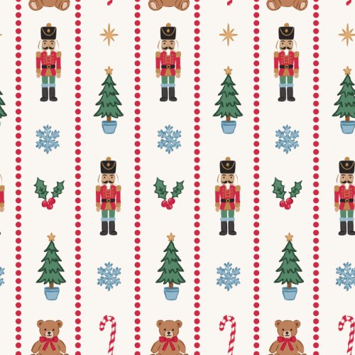christmas nutcracker teddy bear stripes