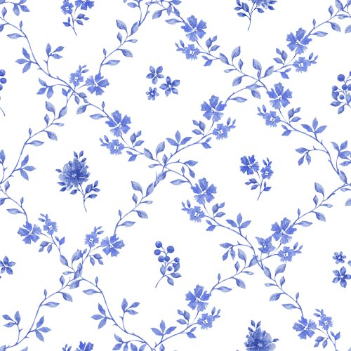 Blue Floral Vine pattern