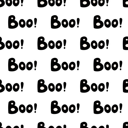 Boo! Halloween typography, spooky, scary.  Tossed versions listed also.