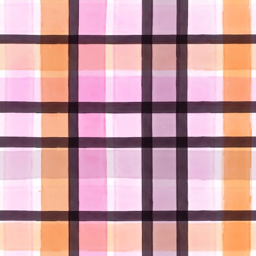 orange, purple and black halloween plaid design