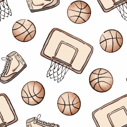 basketball, hoop and sneakers