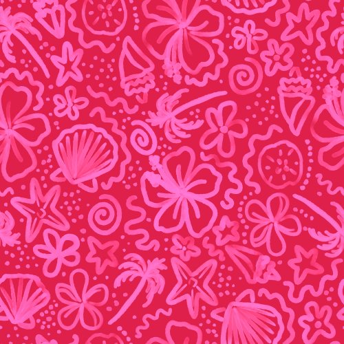 bright pink summer coastal