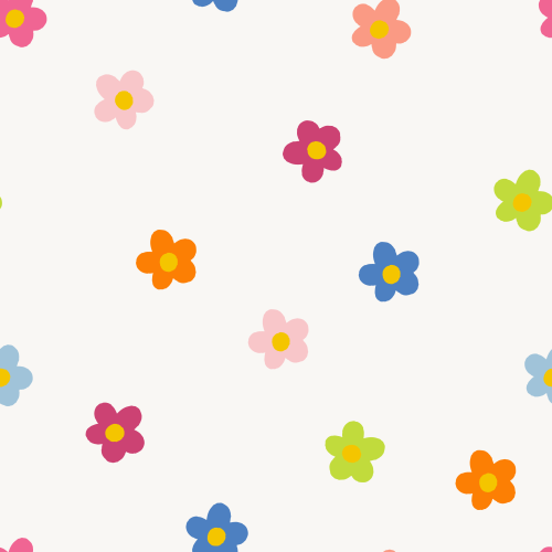 Cute Bright Spring Flowers 