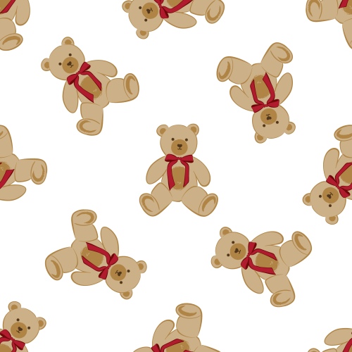Cute teddy bears non directional 