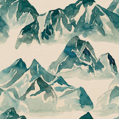 watercolor mountain design