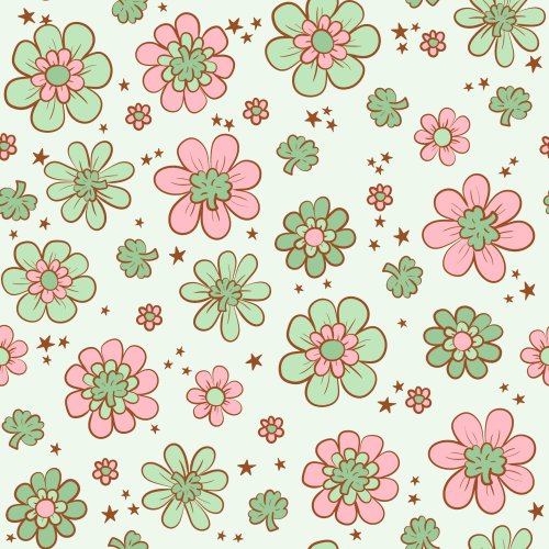 pink and green st. patrick's day floral