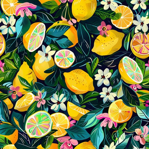 lemon floral design