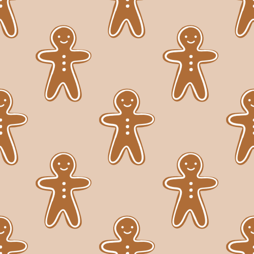 Minimal Christmas gingerbread cookies 
