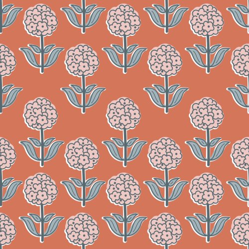 indian block print floral