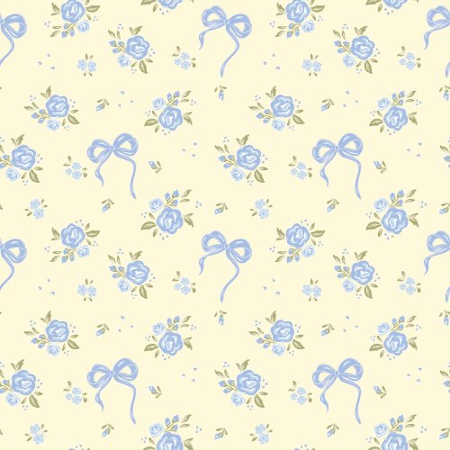 Coquette painted roses with bows