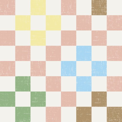 pastel spring checkers