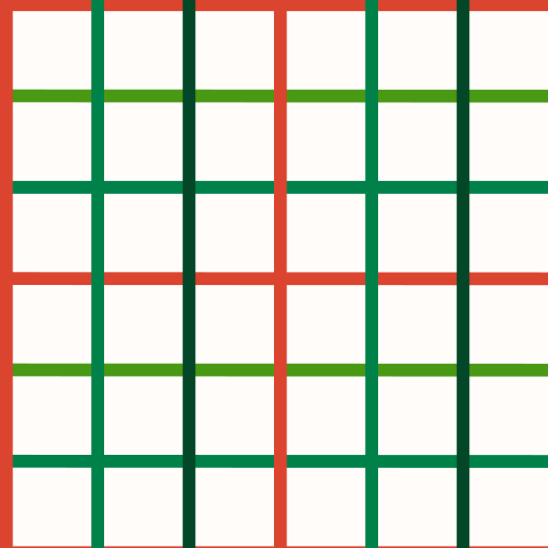 Red, green, Christmas grid.  Pair with Happy Pawlidays prints.