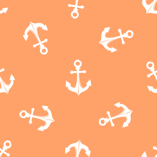 Tossed white boat anchors 