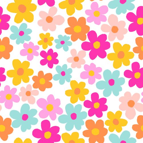 bright  colorful summer floral design