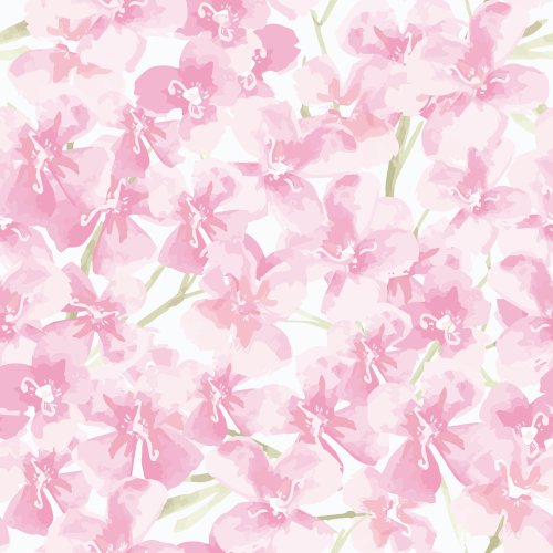 pink watercolor floral