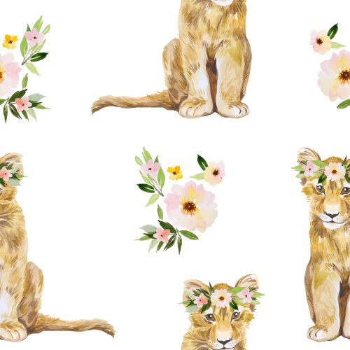 lion floral design